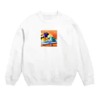 Egao  Creationsの至福のスウィーツ Crew Neck Sweatshirt