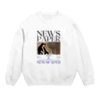 show.のNEWS PAPER Crew Neck Sweatshirt