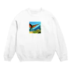 サウルス工房のプテラノドン Crew Neck Sweatshirt