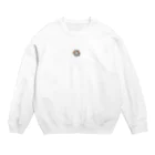 TAIYO 猫好きのアーティスト風猫ロゴ Crew Neck Sweatshirt