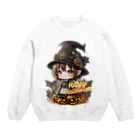 Design_Factory-Lのスチームパンク Girlハロウィンスタイル Crew Neck Sweatshirt