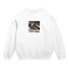 dadalio designの銀河鉄道 JAPAN Crew Neck Sweatshirt