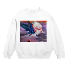 屈折する星くずの上昇と下降、そして火星から来た蜘蛛の群のアイス Crew Neck Sweatshirt