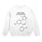 DRIPPEDのHALCION C17H12Cl2N4-ハルシオン-(Triazolam-トリアゾラム-) Crew Neck Sweatshirt