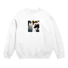 Cloretsの散歩中の犬のグッズ Crew Neck Sweatshirt