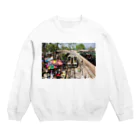 Second_Life_of_Railwaysのミャンマーの線路市場に元JR東海のキハ11系が滑り込む Crew Neck Sweatshirt