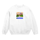 ろよずやのピクセルアート Crew Neck Sweatshirt