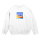 kein-keinのドット絵のイルカ Crew Neck Sweatshirt