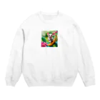 もふもふ86のシュガーグライダー Crew Neck Sweatshirt