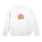 udのかわいいカメのイラストグッズ Crew Neck Sweatshirt