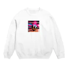 ゆいぼのお店のがんばれニッポン Crew Neck Sweatshirt