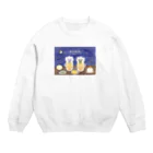 Fille de angeのふぃーゆどぅあんじゅ居酒屋【夜空】 Crew Neck Sweatshirt