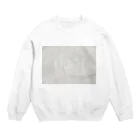 LIL+H -りるもあ- by Honoka Maruyamaの[LIL+H] 白だけ集めたロゴ入りシリーズ (white) Crew Neck Sweatshirt
