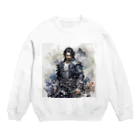 ロイの楽しいデザイン屋さんの水墨画風の侍4 Crew Neck Sweatshirt