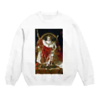 世界美術商店の玉座のナポレオン / Napoleon I on His Imperial Throne Crew Neck Sweatshirt