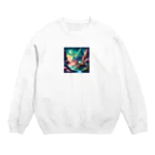 tyoppaの幻想的な風景 Crew Neck Sweatshirt