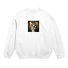 9neko6のサバンナキャット Crew Neck Sweatshirt