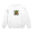 yasu_zatoの野菜の怪物 Crew Neck Sweatshirt