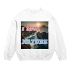 wataru-ingのI LOVE NATURE Crew Neck Sweatshirt