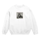 oi_0806のバイクチョッパー走ってる姿渋い Crew Neck Sweatshirt