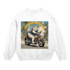 NECOSUIのキャットバイカー Crew Neck Sweatshirt