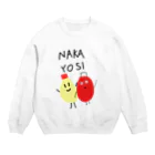 ながまるくんのマヨくんとケチャくん Crew Neck Sweatshirt