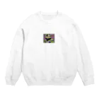 ルーム7Rのかわいい動物シリーズ　パンダ Crew Neck Sweatshirt