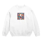 NYNANTのワンちゃん　ハート柄　 Crew Neck Sweatshirt