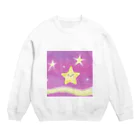 オハナショップの幸せを与えるキラキラ星 Crew Neck Sweatshirt