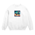 Miyuu101529の幻想的な馬 Crew Neck Sweatshirt