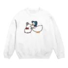 DECORの大人可愛いうさぎレディ　白鳥さんといっしょver. Crew Neck Sweatshirt