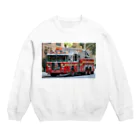 ビッグスマイルライフのかっこいいはしご車 Crew Neck Sweatshirt