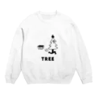 PokuStarのクリスマスツリーが飛び出す Crew Neck Sweatshirt