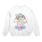 ちびるマンのおみせのきらきら虹彩   虹のように Crew Neck Sweatshirt