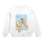 目野正月のゆでアボ Crew Neck Sweatshirt