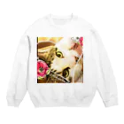 玉麩のうちの子自慢のりゅうにゃん Crew Neck Sweatshirt