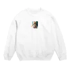 森のぱれるのおこげっぽる Crew Neck Sweatshirt