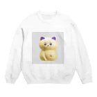 Aurinko.のもっちりねこぱんだ Crew Neck Sweatshirt