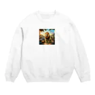 tamakitamakiのライオン Crew Neck Sweatshirt