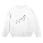 ジャスミンライスのさんぽ Crew Neck Sweatshirt