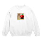 si-monの渇きを潤すリンゴ Crew Neck Sweatshirt