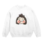 喫茶ハトマルのたべまるくん Crew Neck Sweatshirt