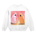 Tokyo Strawberryのみかん屋さんの苺オバケと蜜柑オバケ Crew Neck Sweatshirt