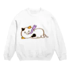 ユルねこストアのユルねこダラゴロver スウェット Crew Neck Sweatshirt