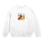 Ryuu_0925のキュートなキャラクターたちの冒険 Crew Neck Sweatshirt