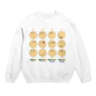 ふじ☆ラクガキ人のマルタンク隊4人集 Crew Neck Sweatshirt