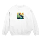 Ryuu_0925の古代の巨大生物たち Crew Neck Sweatshirt