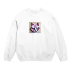 Kitabaの折り紙アニマル・ワシ猫ですねん！ Crew Neck Sweatshirt