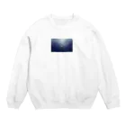 ほしがうまれるりゆうのうみにしずむねこ Crew Neck Sweatshirt