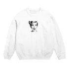 aoyama1964の驚く女性 Crew Neck Sweatshirt